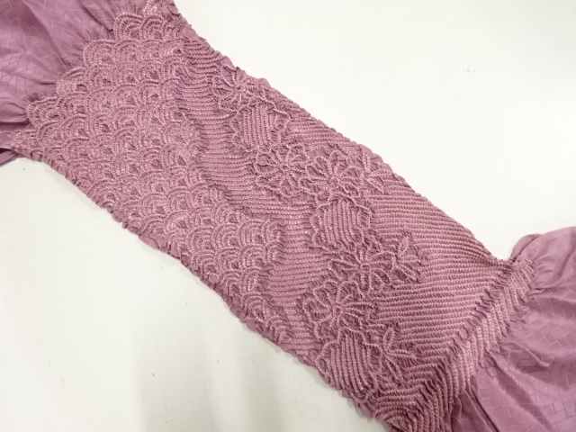 正絹　絞り　帯揚げ